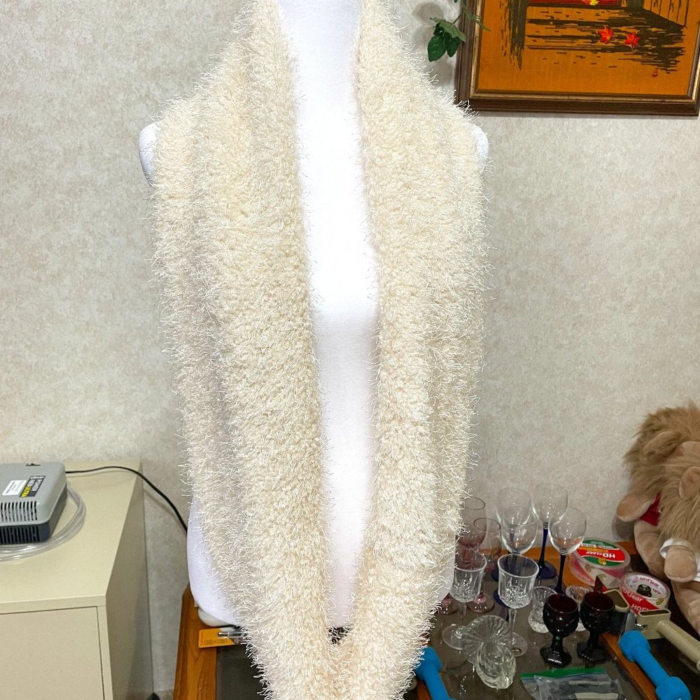 Manhattan Scarf Company - Infinity eggshell color scarf